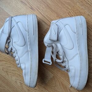 White Nike High-Top Sneakers